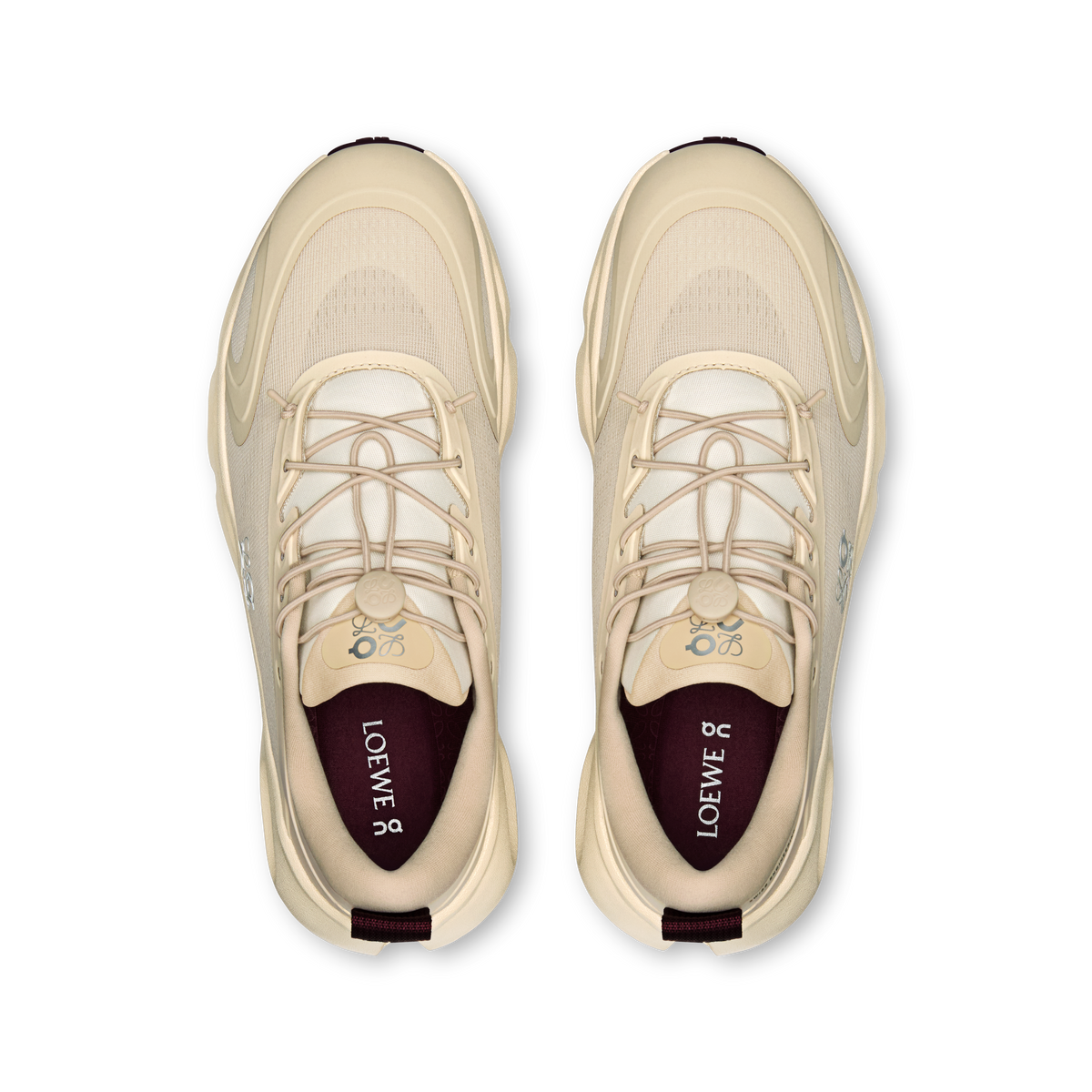 On Cloudsolo LOEWE Women product view 2 — Sand | Burgundy
