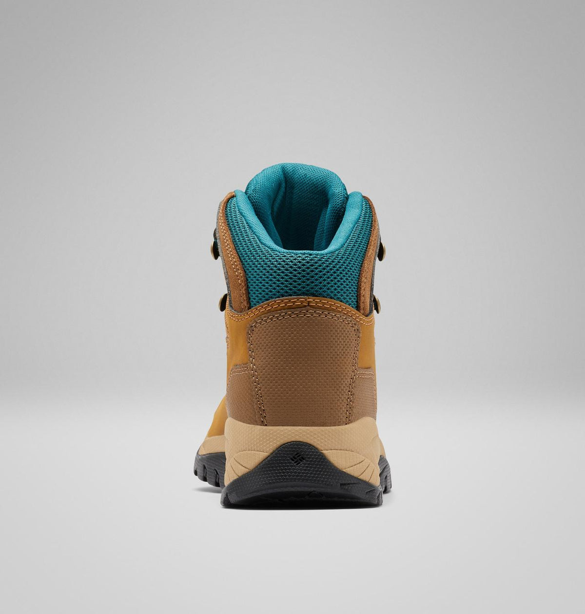Columbia Newton Ridge Plus Waterproof Hiking Boots Women product view 2 — Elk, River Blue