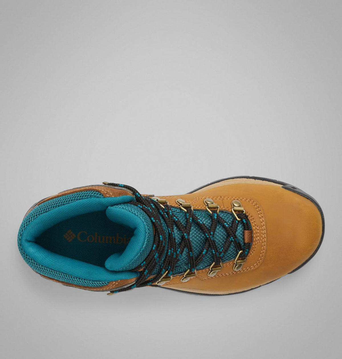 Columbia Newton Ridge Plus Waterproof Hiking Boots Women product view 5 — Elk, River Blue