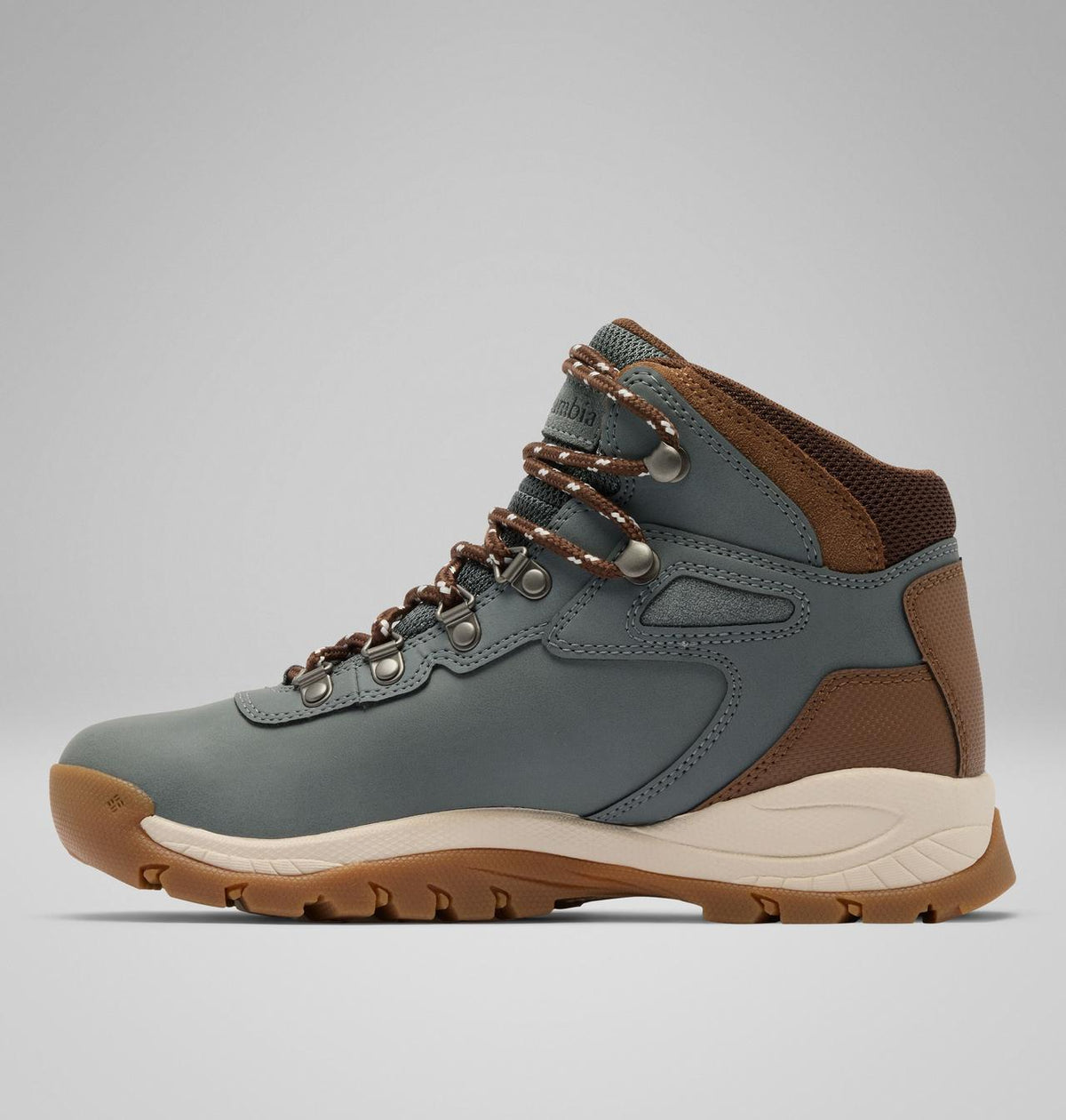 Columbia Newton Ridge Plus Waterproof Hiking Boots Women product view 6 — Sedona Sage, Nutmeg