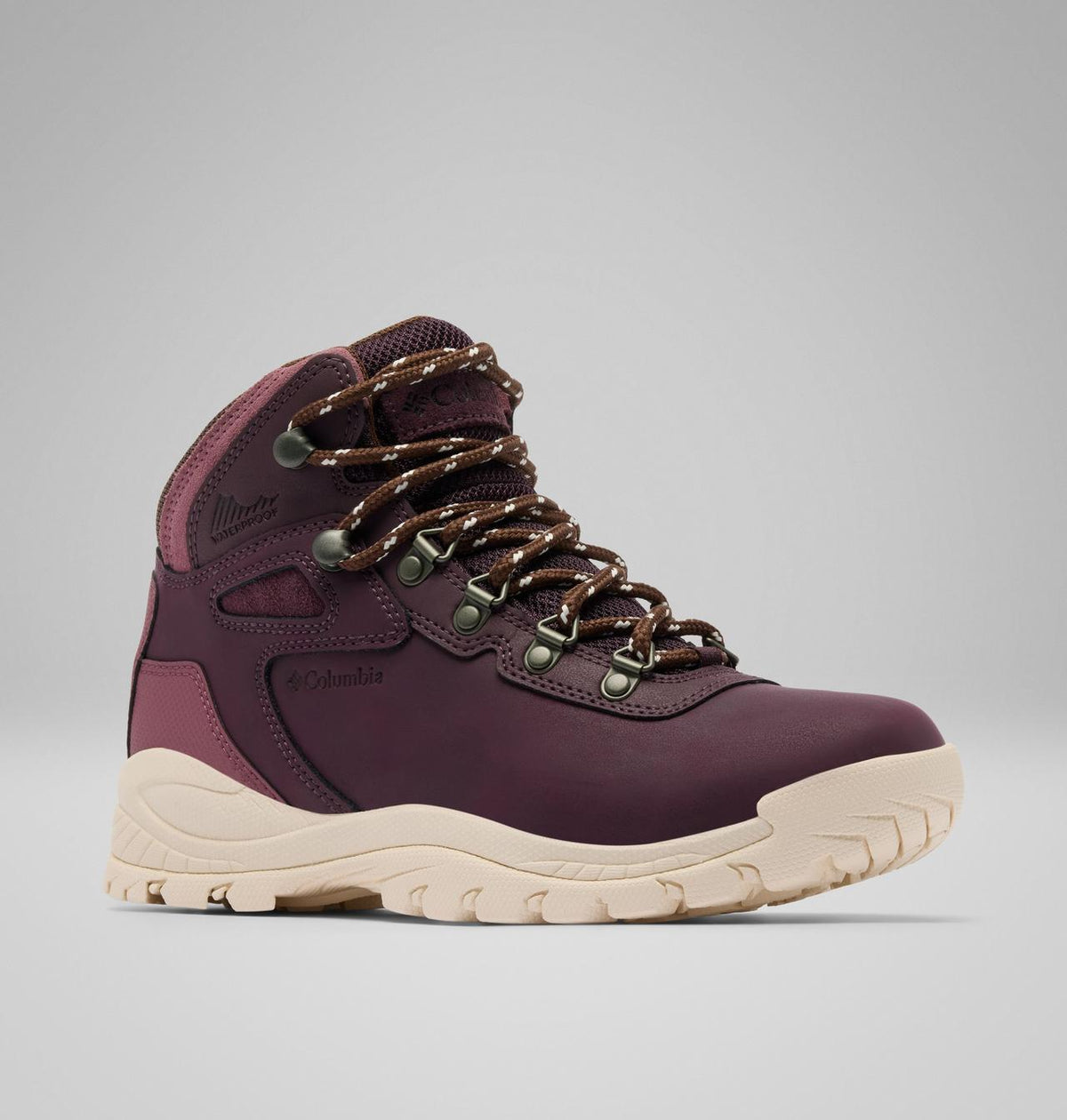 Columbia Newton Ridge Plus Waterproof Hiking Boots Women product view 3 — Moonvista, Antique Mauve