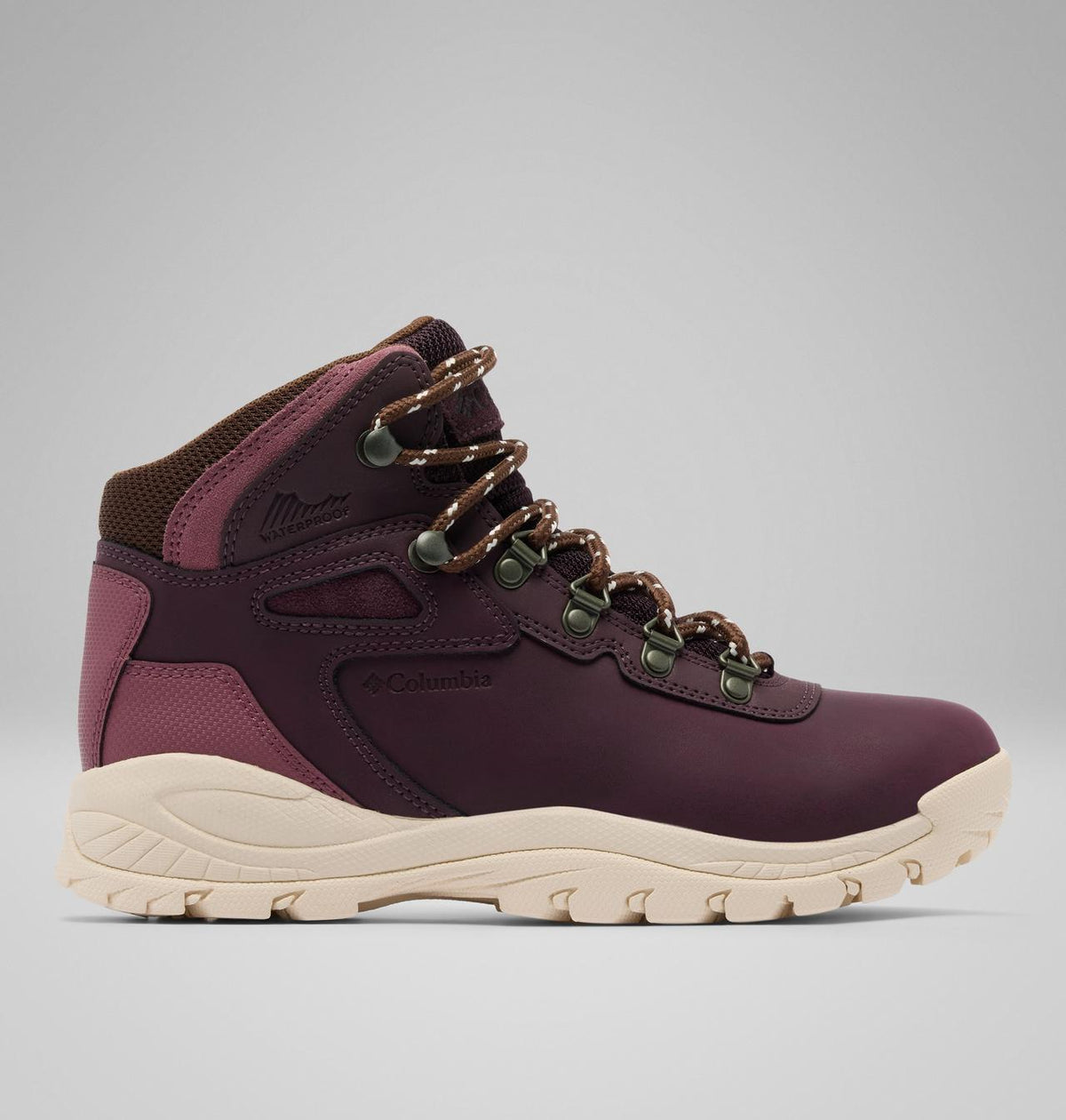 Columbia Newton Ridge Plus Waterproof Hiking Boots Women product view 1 — Moonvista, Antique Mauve