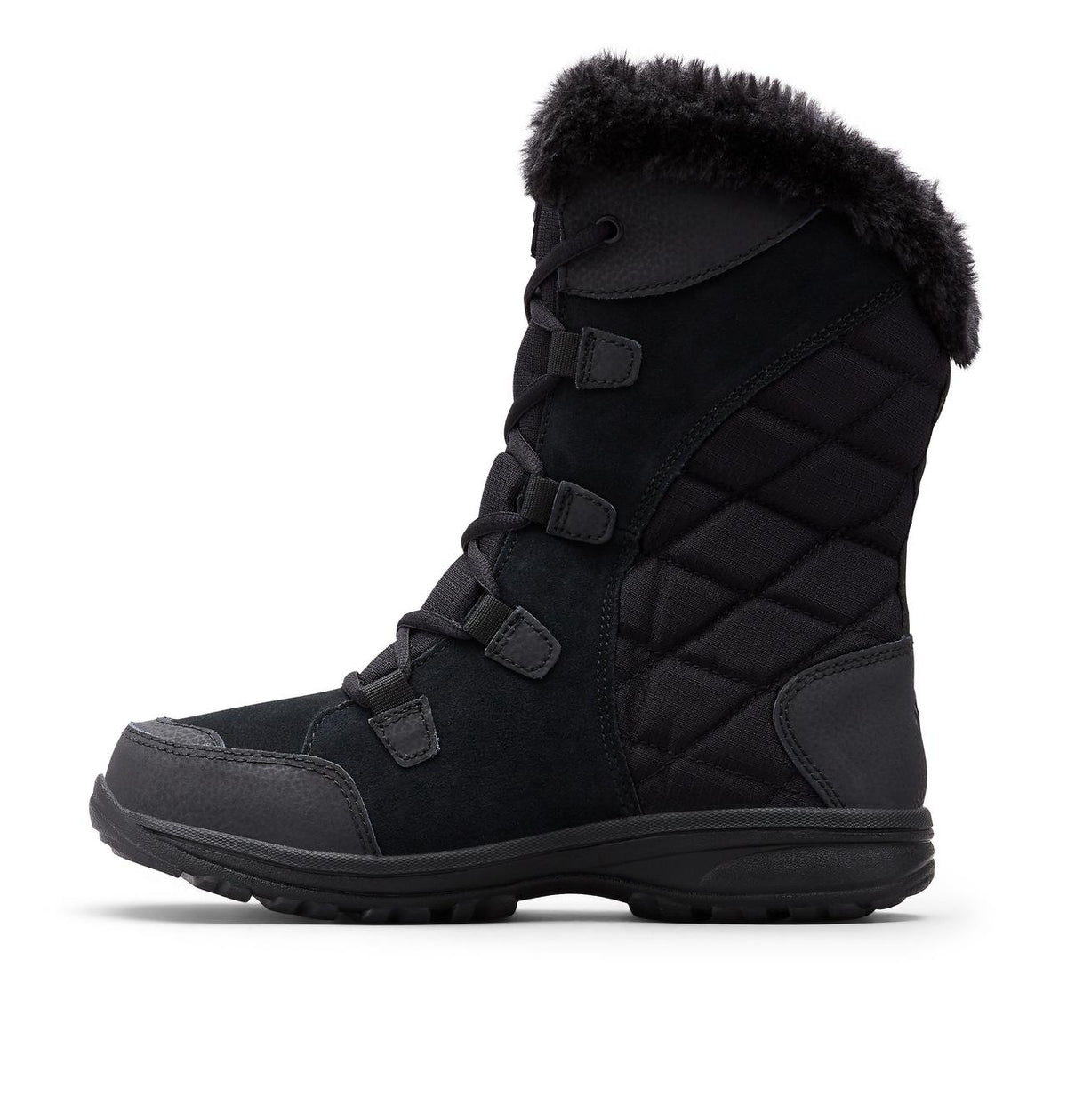 Columbia Ice Maiden II High Waterproof Winter Boots Women product view 6 — Black, Columbia Grey