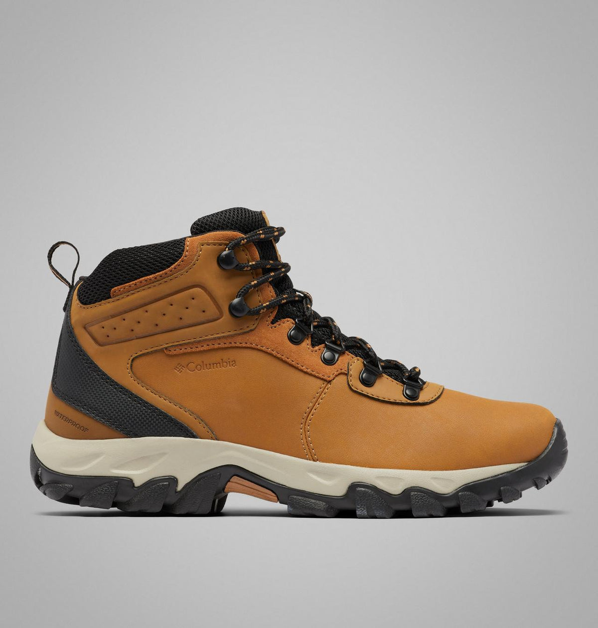 Columbia Newton Ridge Hiking Boots Men product view 3 — Elk, Black