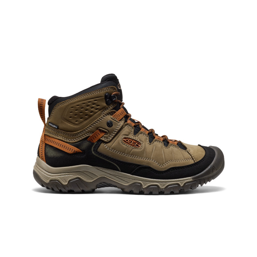 KEEN Targhee IV Waterproof Hiking Boot Men product view 1 — Sea Turtle/Roasted Pecan