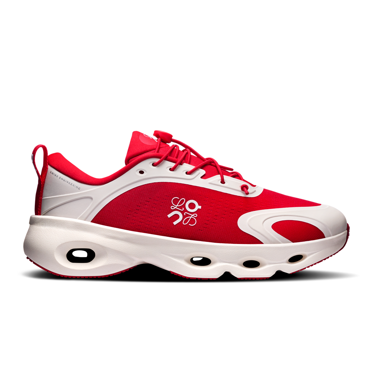 On Cloudsolo LOEWE Women product view 1 — Red | Eggshell