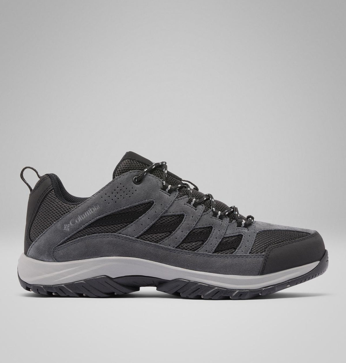 Columbia Crestwood Hiking Shoes Men product view 1 — Shark, Columbia Grey
