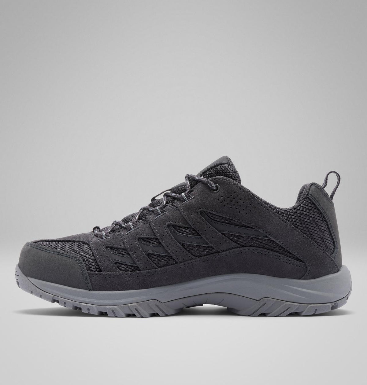 Columbia Crestwood Hiking Shoes Men product view 6 — Dark Grey, Monument