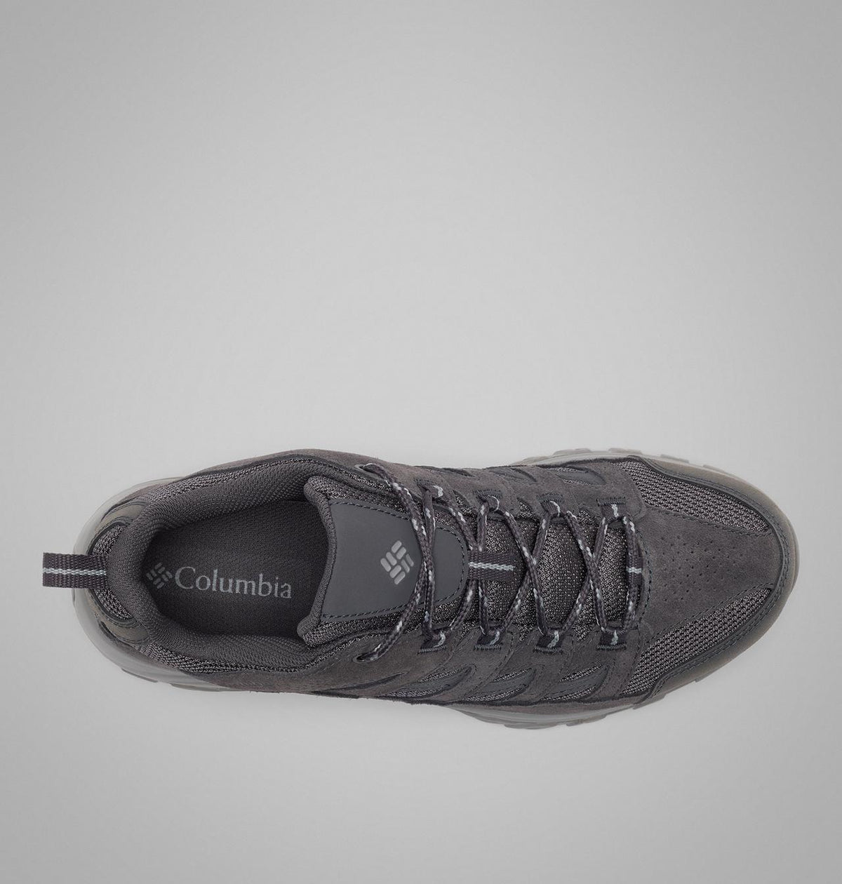 Columbia Crestwood Hiking Shoes Men product view 4 — Dark Grey, Monument