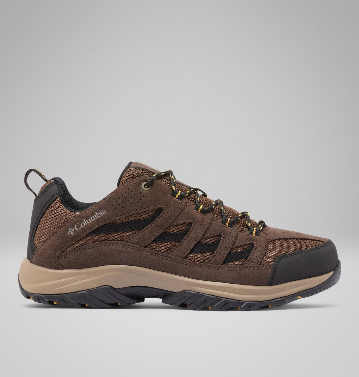 Columbia Crestwood Hiking Shoes Men product view 1 — Dark Brown, Baker