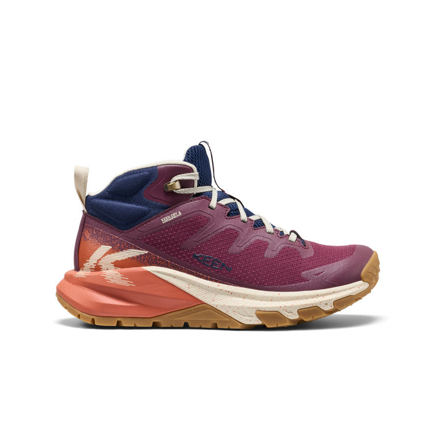 KEEN Targhee Apex Waterproof Hiking Boot Women product view 1 — Fig/Burnt Brick