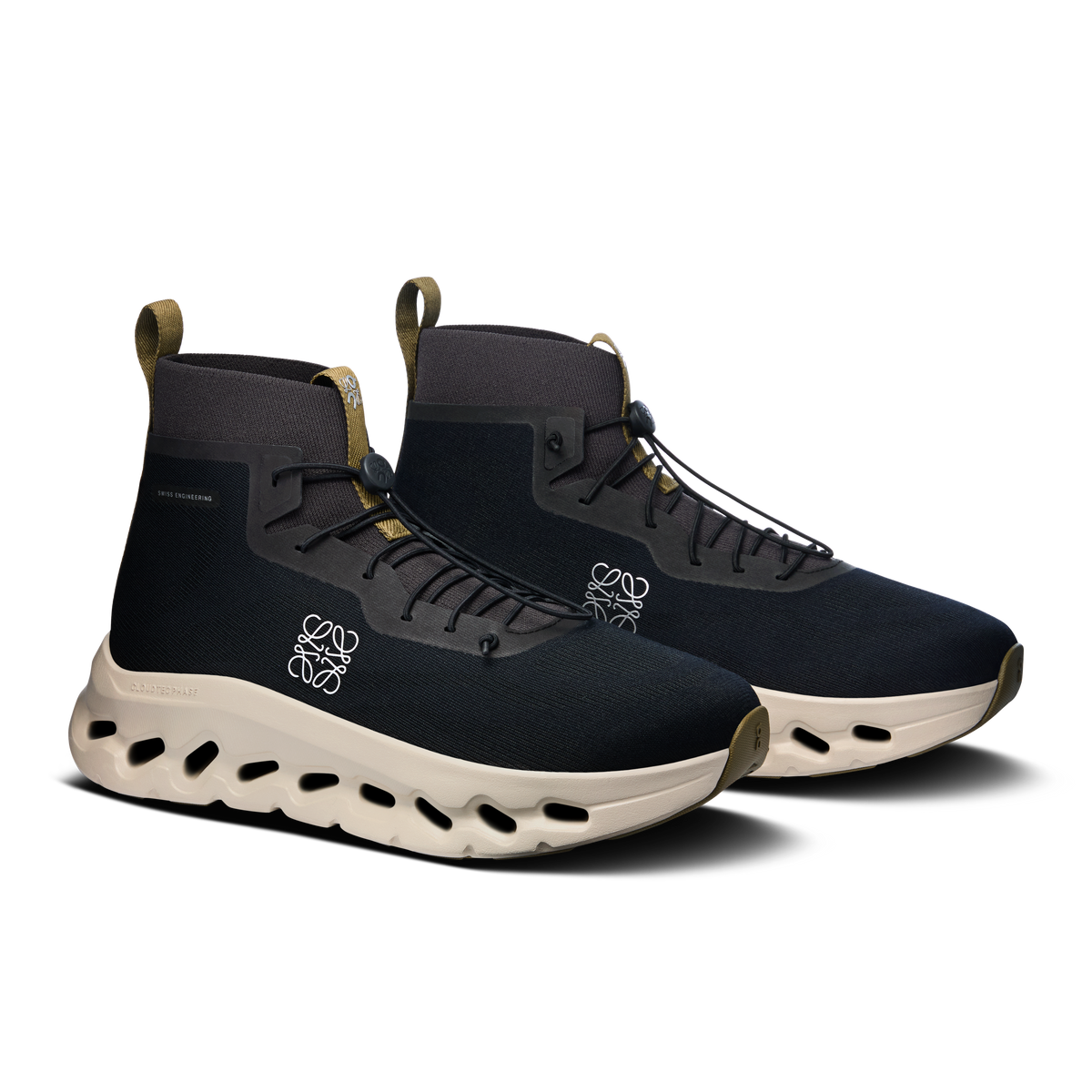 On Cloudtilt Hi LOEWE Men product view 6 — Black | Oatmeal | Olive