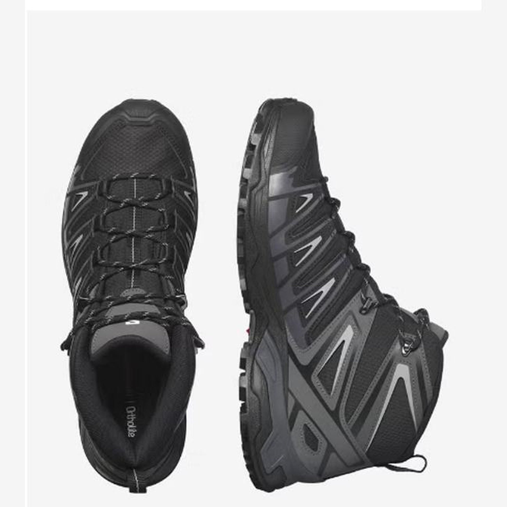 Salomon Exvantage Mid Waterproof Men - top or pair view - Dark Grey