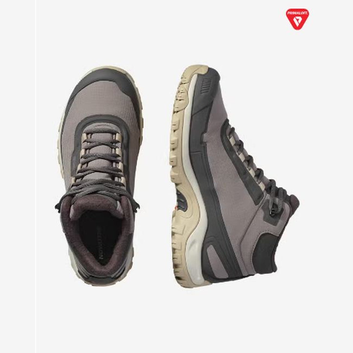 Salomon Shelter Waterproof Women - top or pair view - Dark Grey