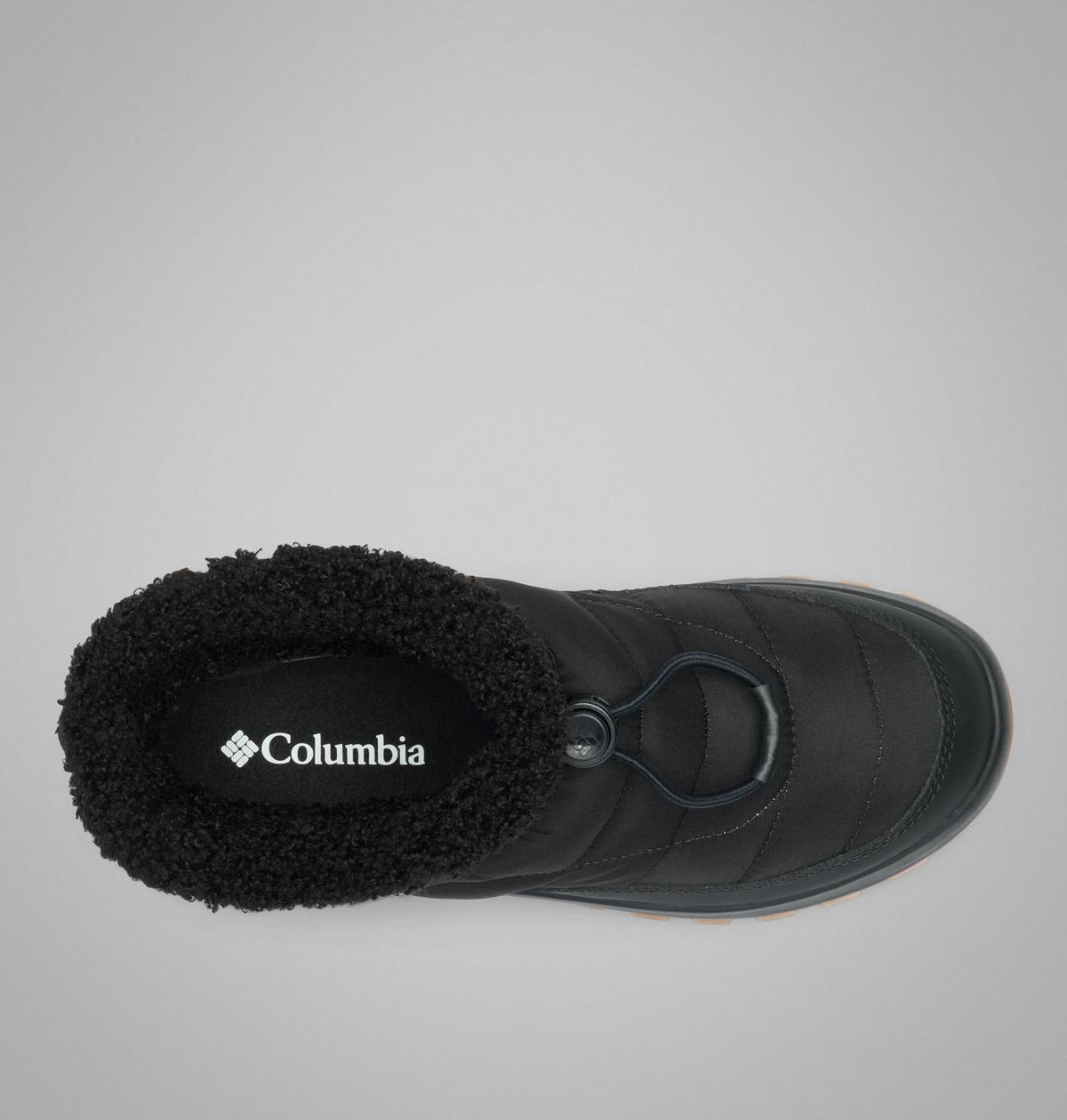 Columbia Snowtrot Shorty Winter Boots Women product view 4 — Black, Sea Salt