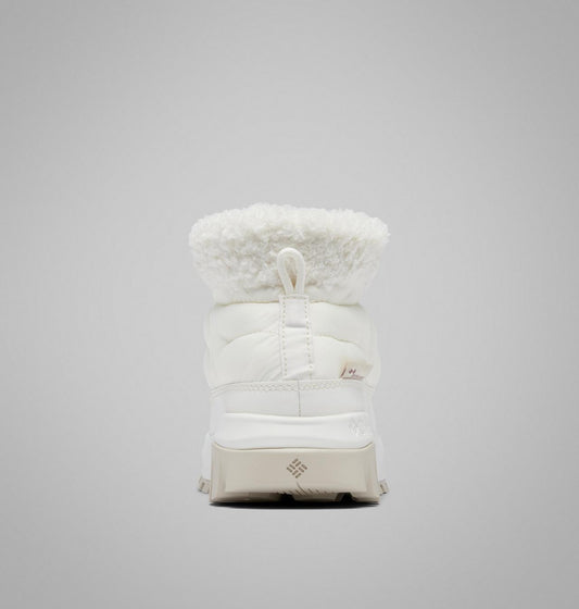 Columbia Snowtrot Shorty Winter Boots Women product view 2 — Sea Salt, Fig