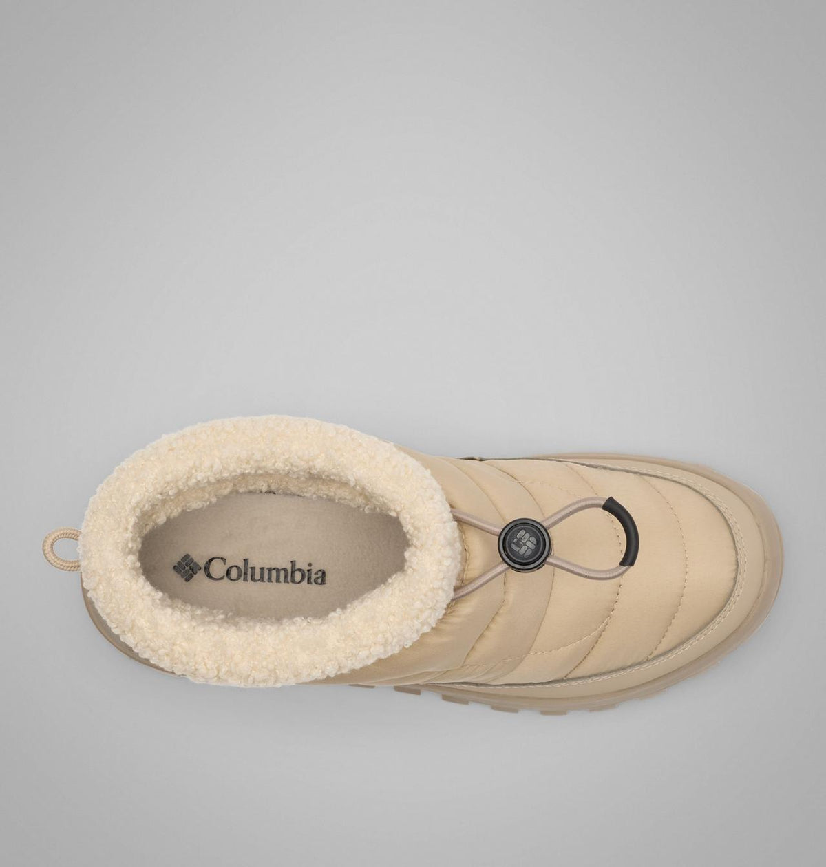 Columbia Snowtrot Shorty Winter Boots Women product view 4 — Ancient Fossil, Oxford Tan