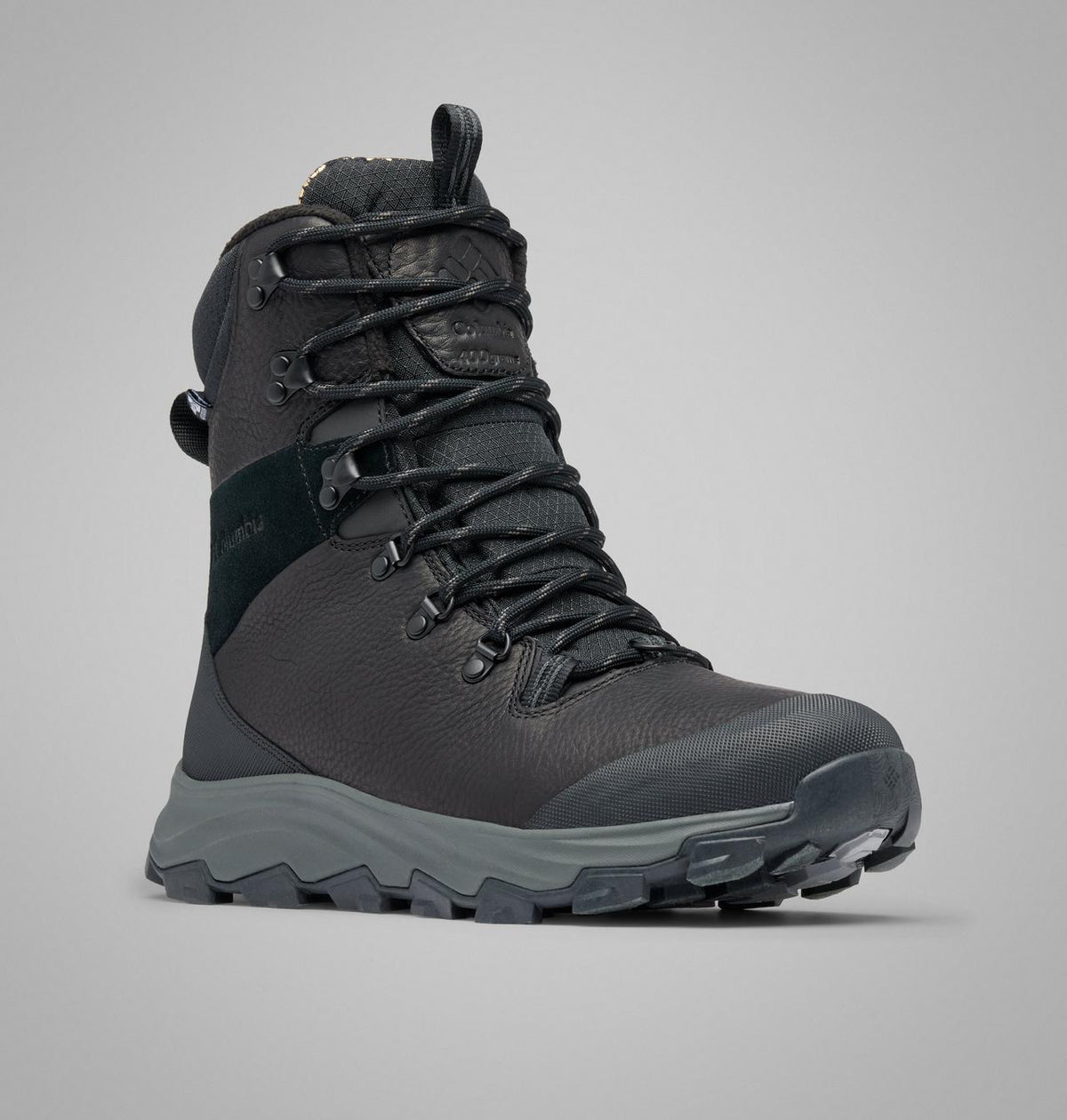 Columbia Expeditionist Extreme OutDry Winter Boots Men product view 3 — Black, Grill