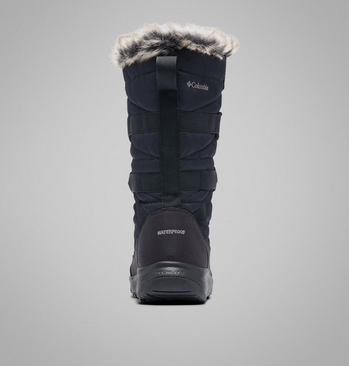Columbia Minx IV Waterproof Tall Snow Boots Women product view 2 — Black, Titanium II