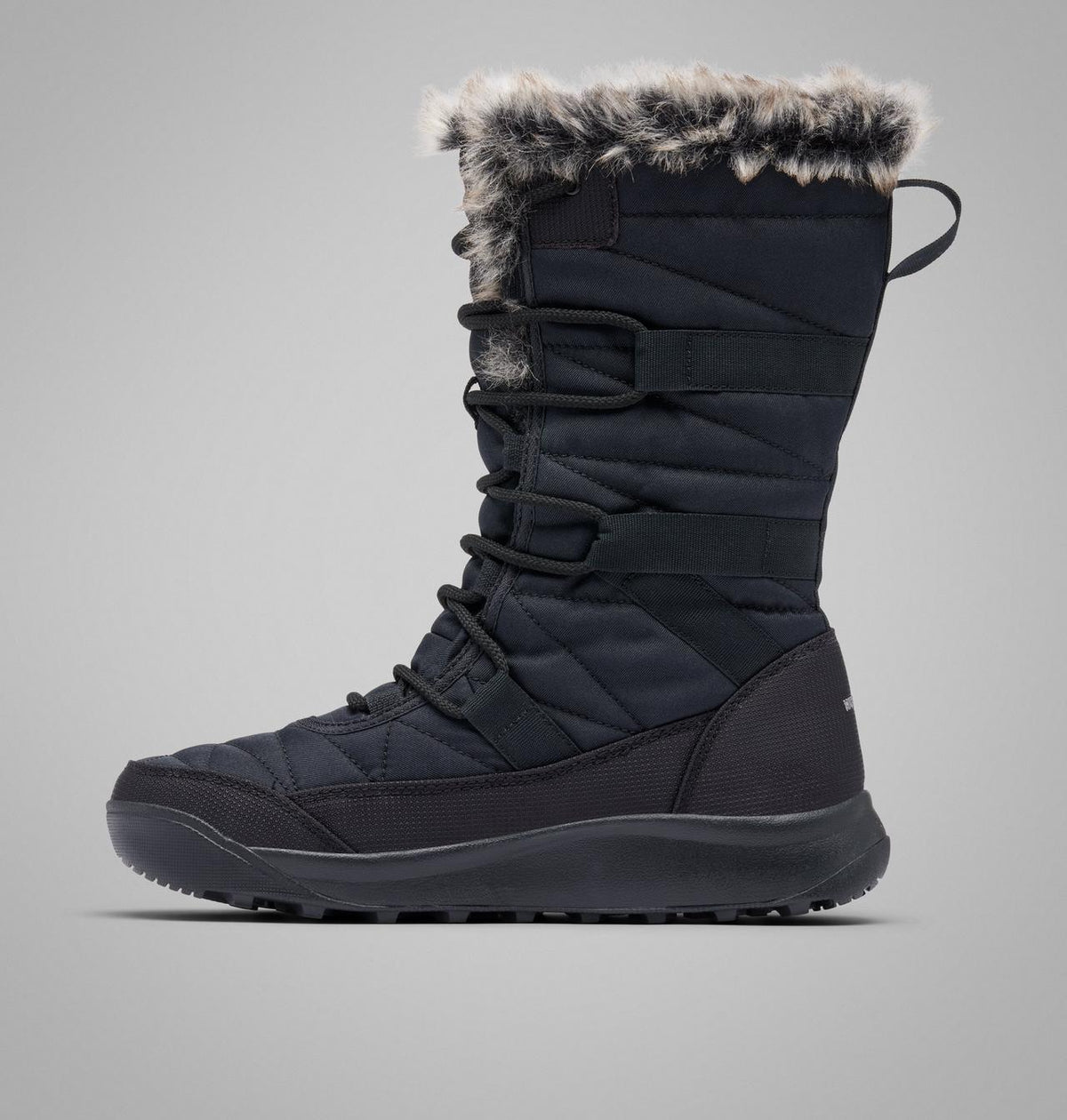 Columbia Minx IV Waterproof Tall Snow Boots Women product view 6 — Black, Titanium II