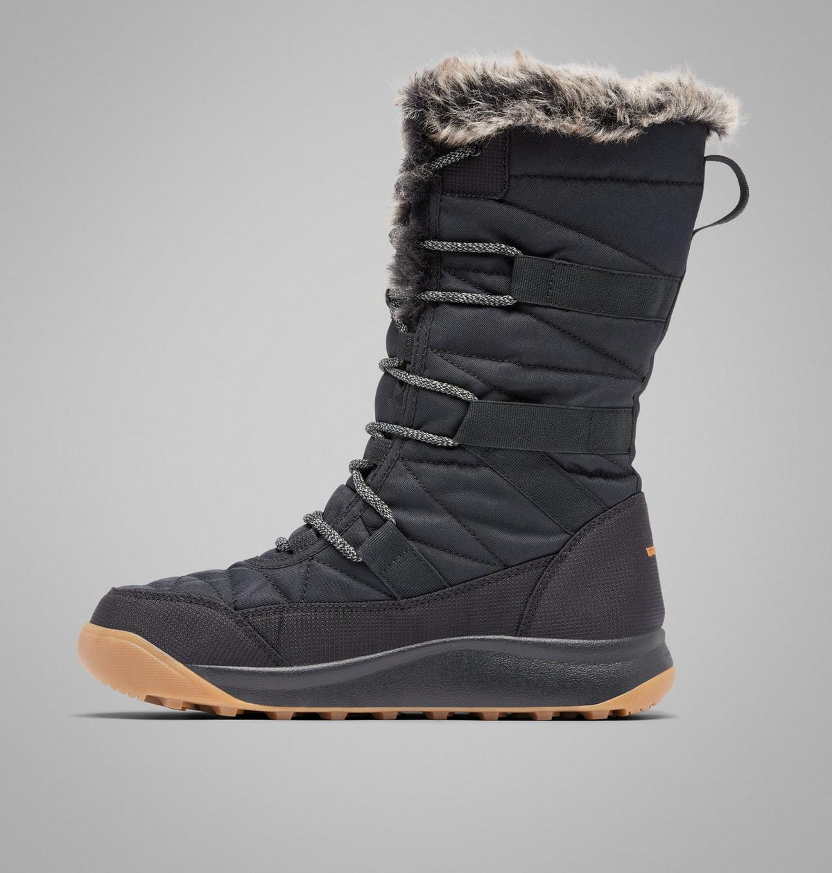 Columbia Minx IV Waterproof Tall Snow Boots Women product view 6 — Black, Elk