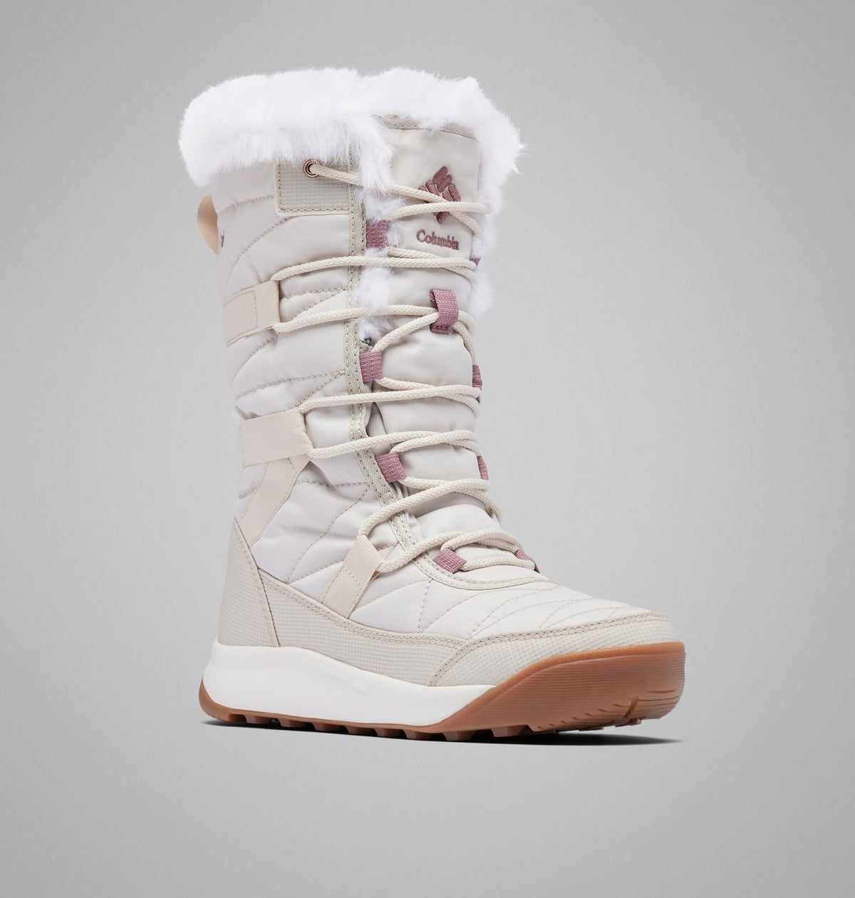 Columbia Minx IV Waterproof Tall Snow Boots Women product view 3 — Dark Stone, Fig
