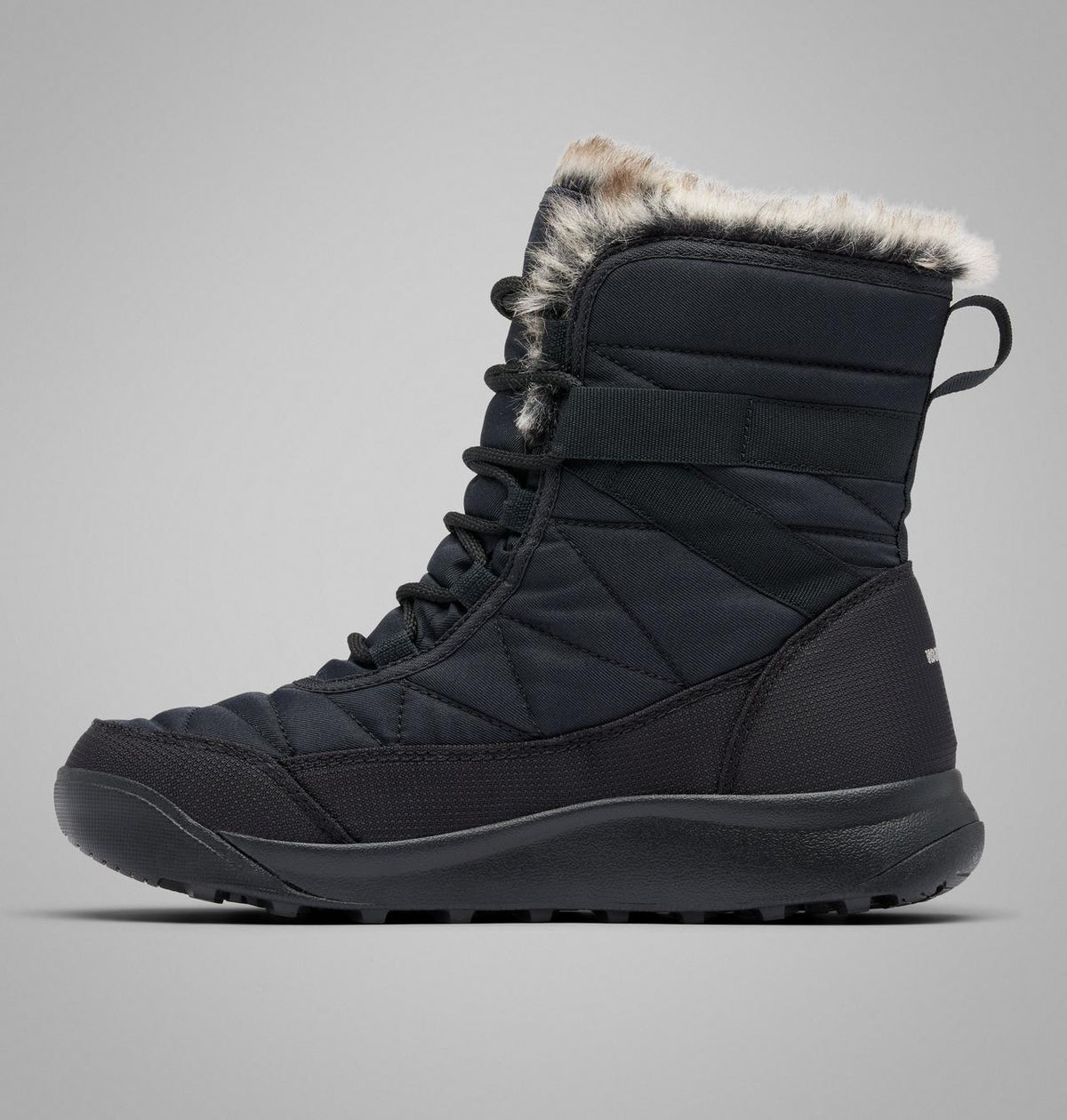 Columbia Minx Shorty IV Waterproof Snow Boots Women product view 6 — Black, Titanium II