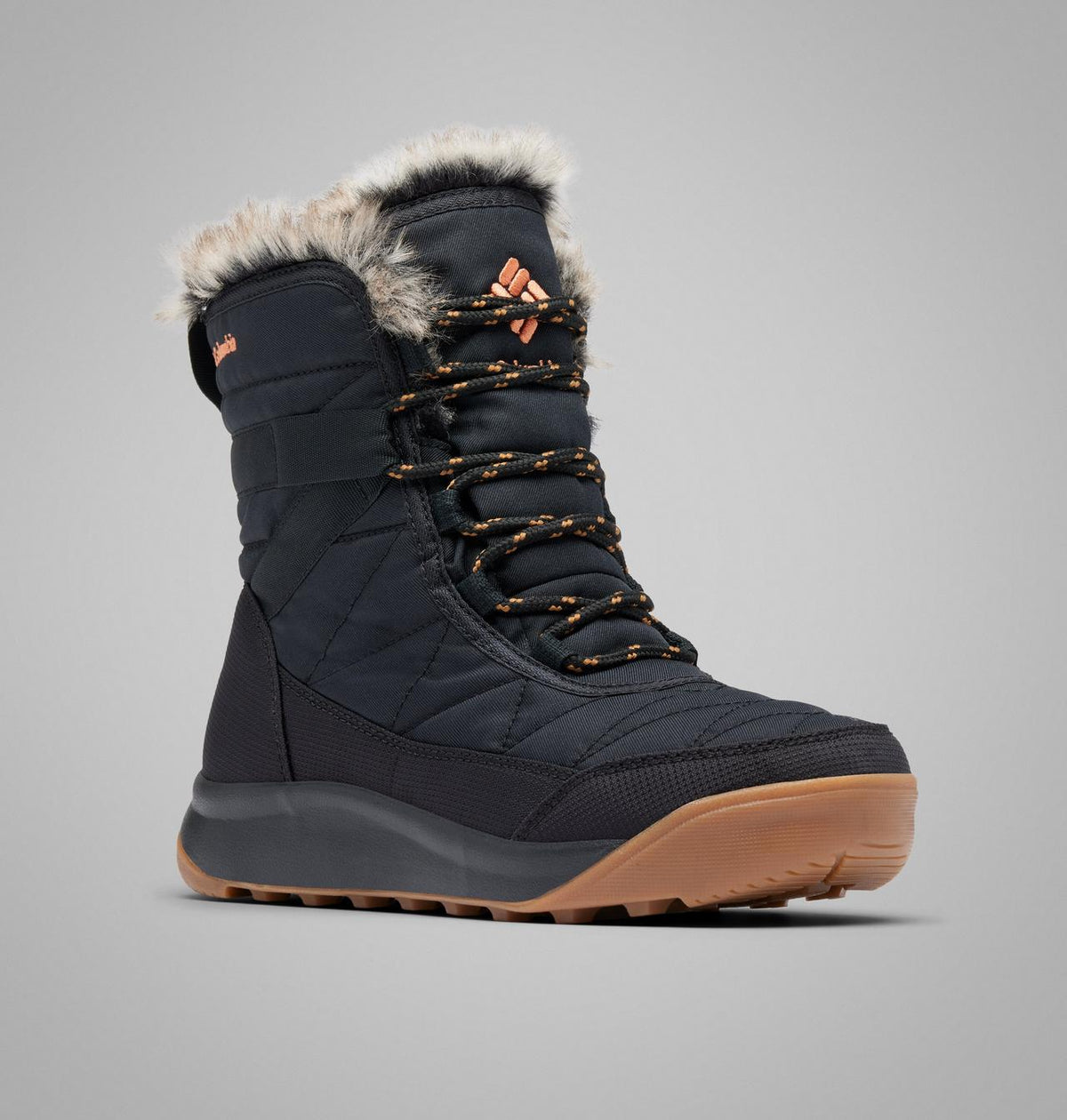 Columbia Minx Shorty IV Waterproof Snow Boots Women product view 3 — Black, Elk