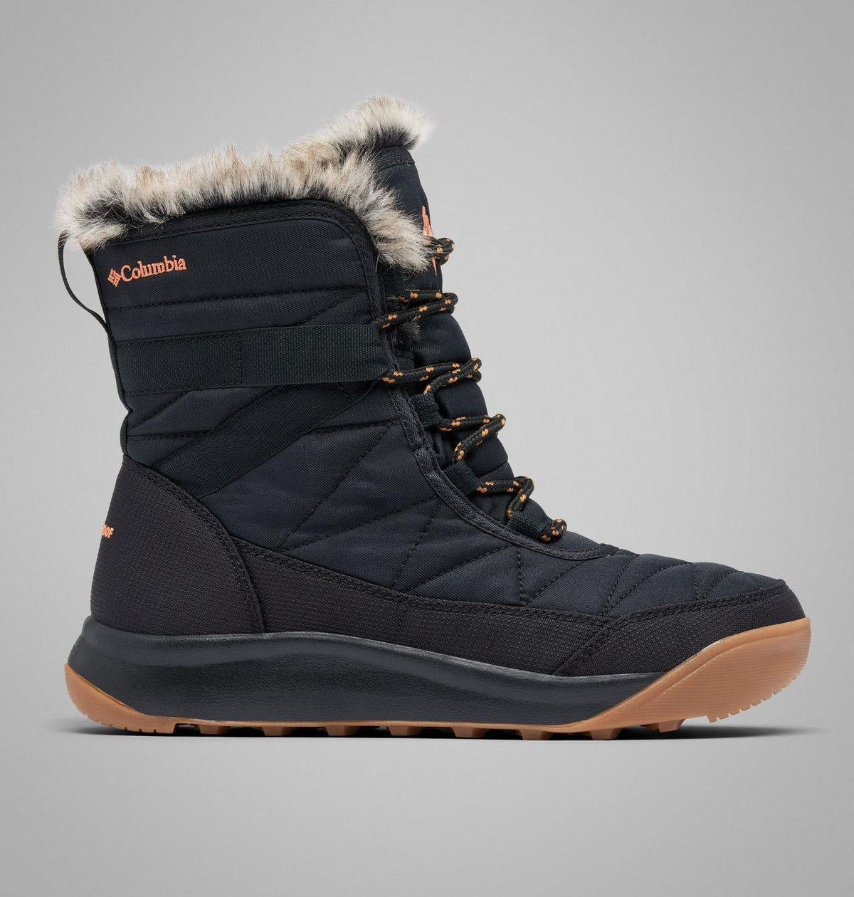 Columbia Minx Shorty IV Waterproof Snow Boots Women product view 1 — Black, Elk