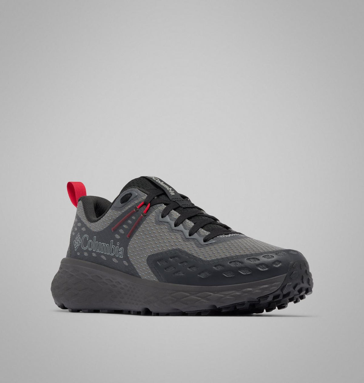 Columbia Konos TRS Hiking Shoes Men product view 3 — Ti Grey Steel, Mountain Red