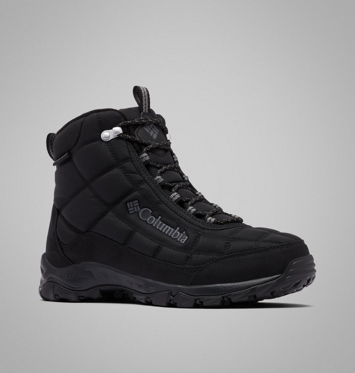 Columbia Firecamp II Waterproof Winter Boots Men product view 4 — Black, City Grey