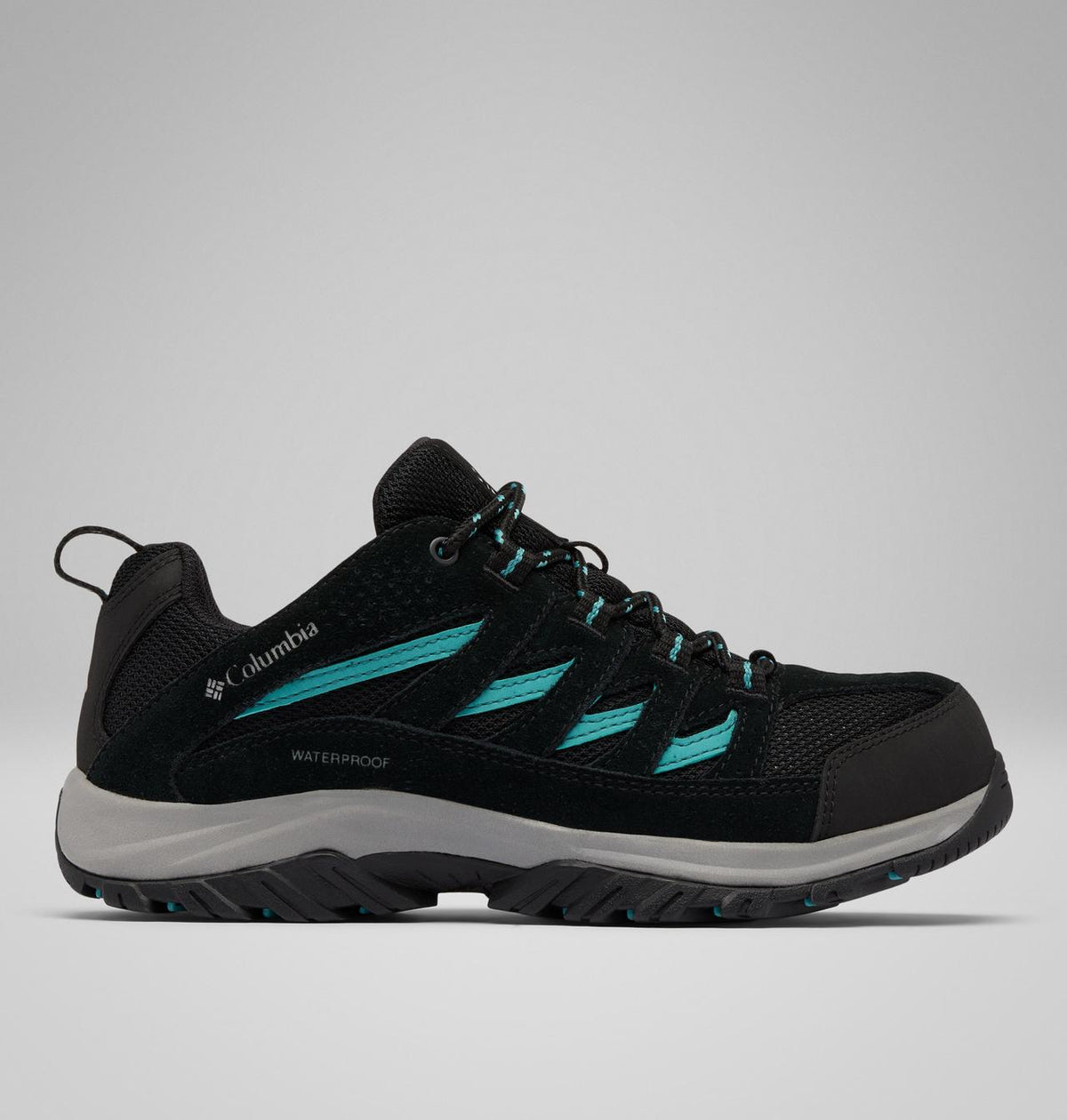 Columbia Crestwood II Waterproof Hiking Shoes Women product view 1 — Black, Teal