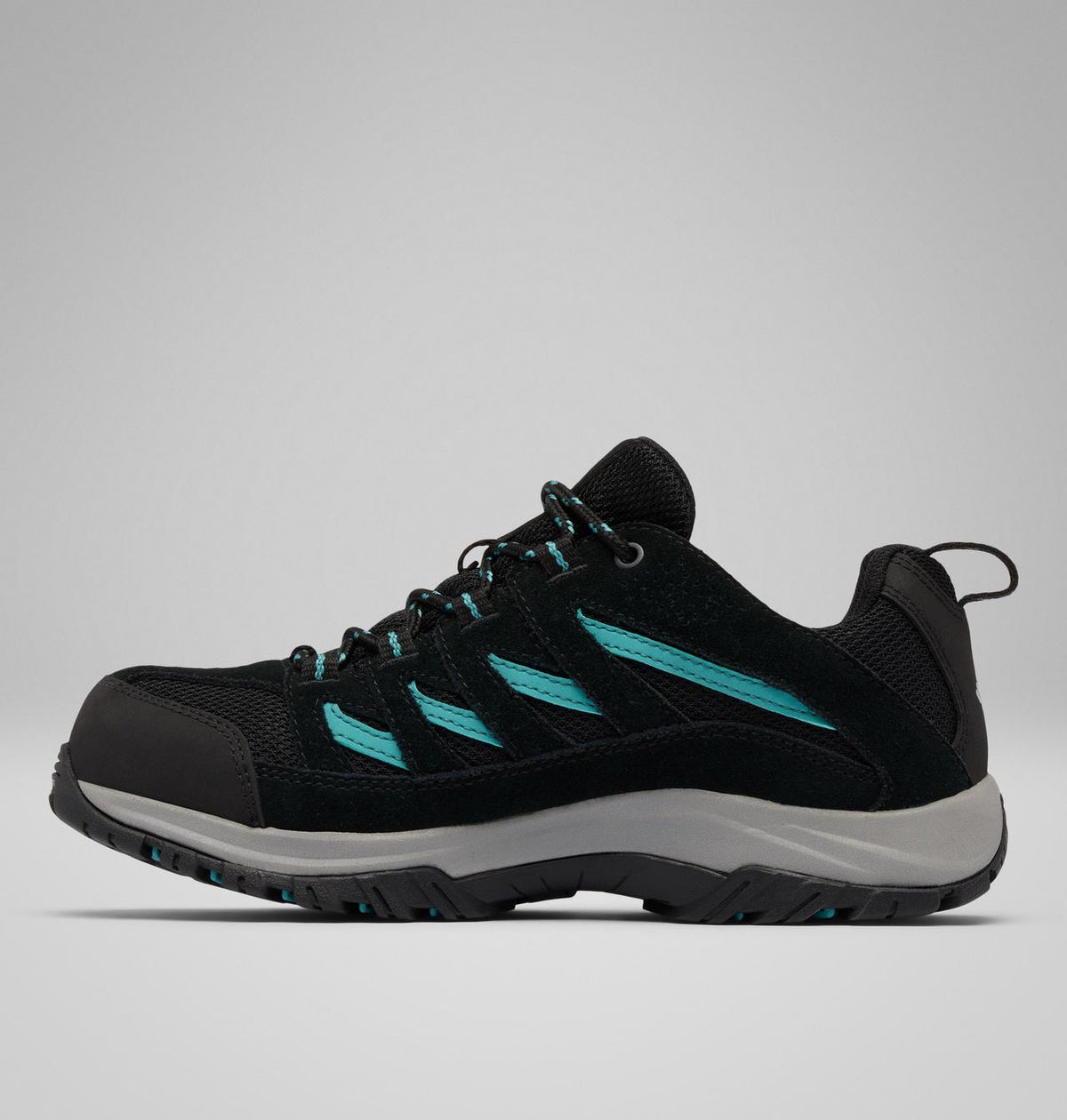 Columbia Crestwood II Waterproof Hiking Shoes Women product view 6 — Black, Teal