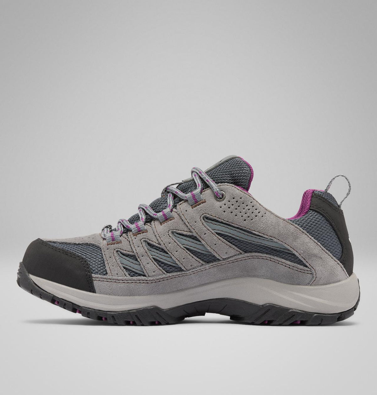 Columbia Crestwood II Waterproof Hiking Shoes Women product view 6 — Graphite, Wild Iris