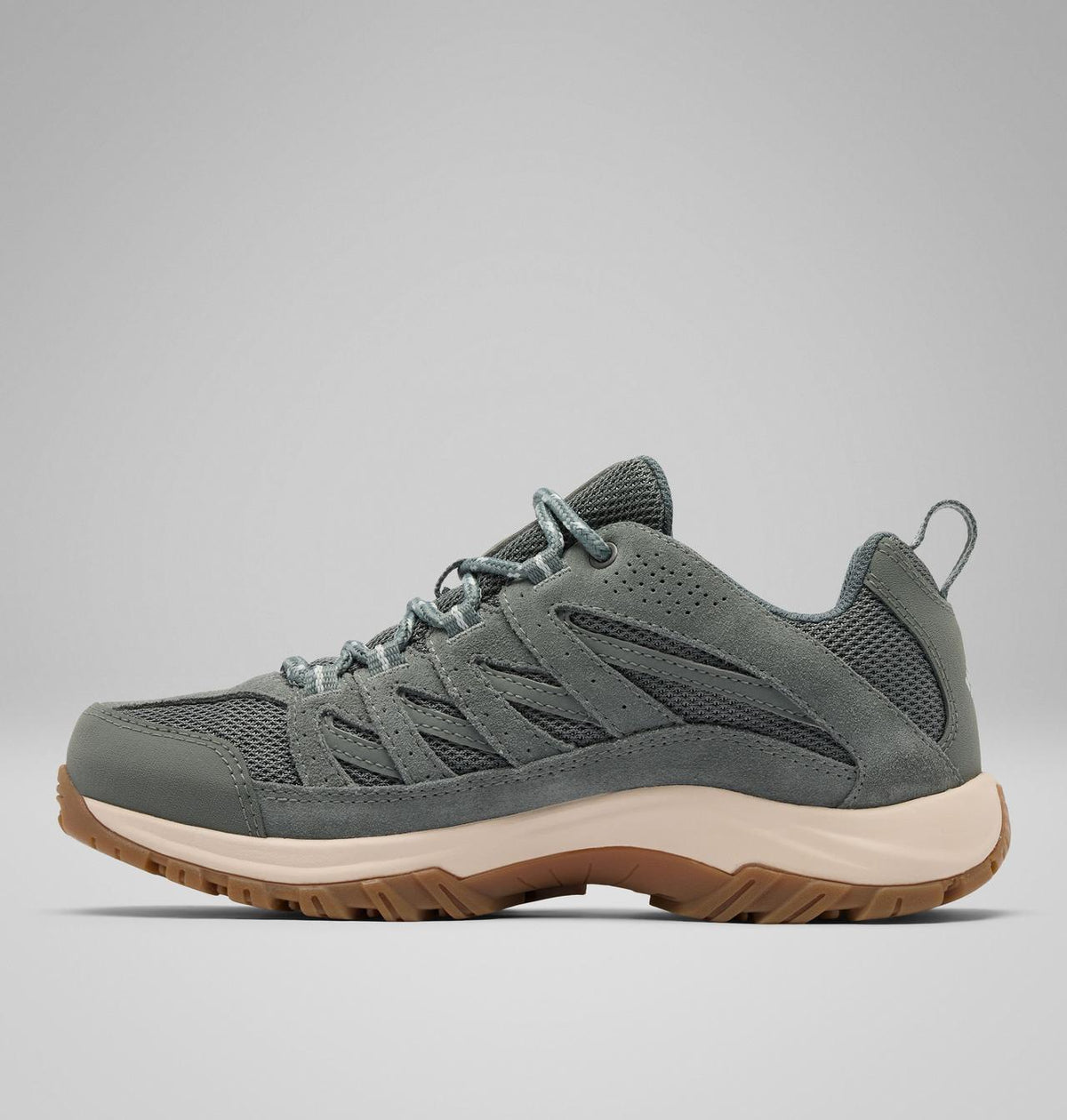 Columbia Crestwood II Waterproof Hiking Shoes Women product view 6 — Sedona Sage, Tea Light