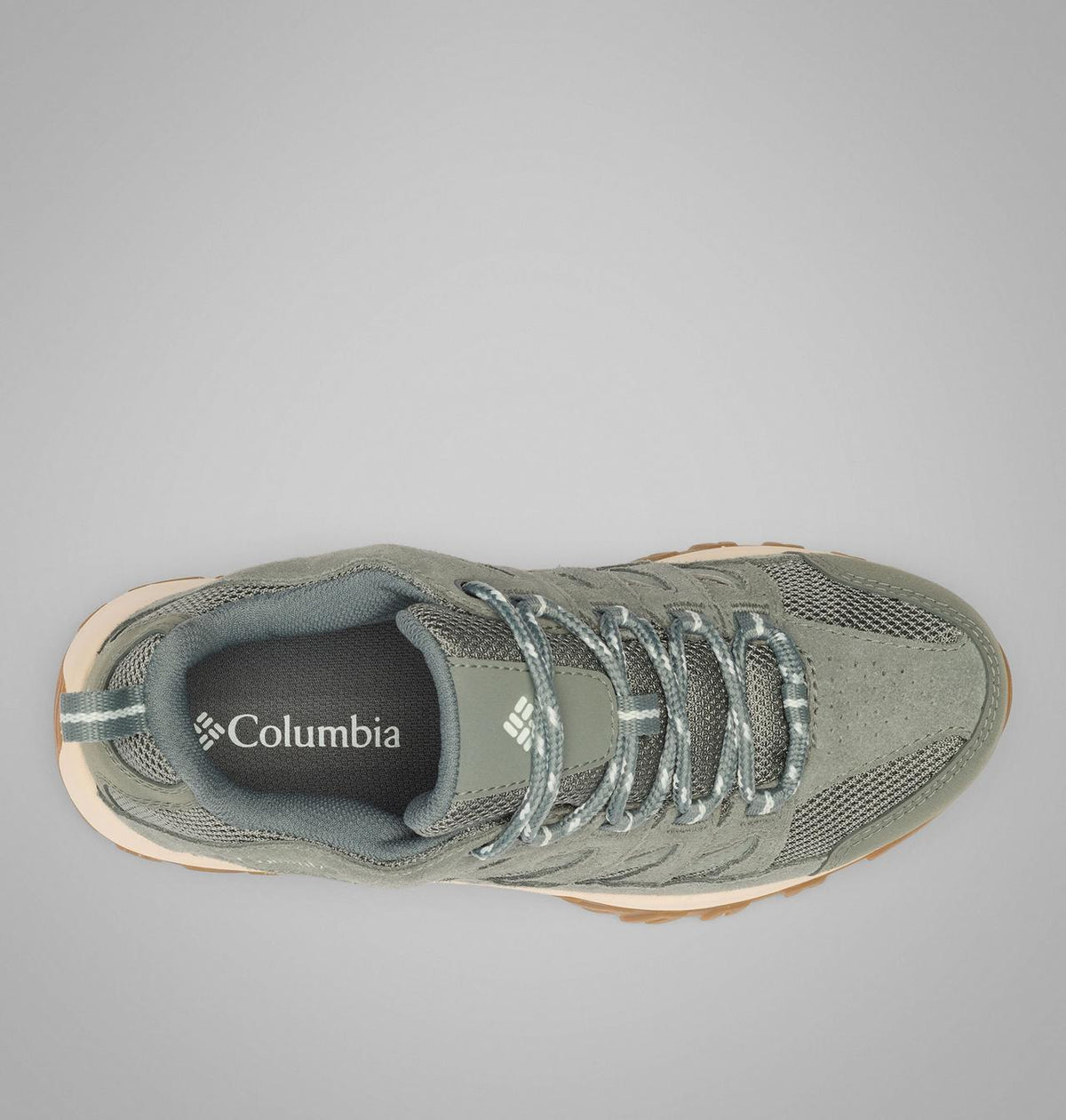 Columbia Crestwood II Waterproof Hiking Shoes Women product view 4 — Sedona Sage, Tea Light