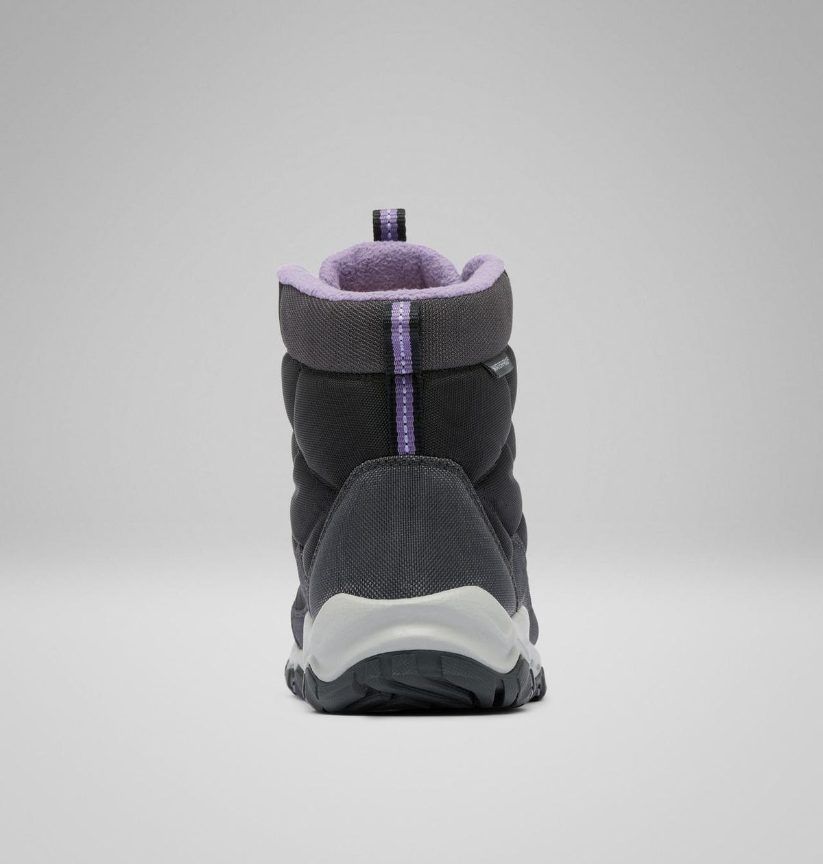 Columbia Firecamp Mid Waterproof Winter Boots Women product view 2 — Black, Plum Purple