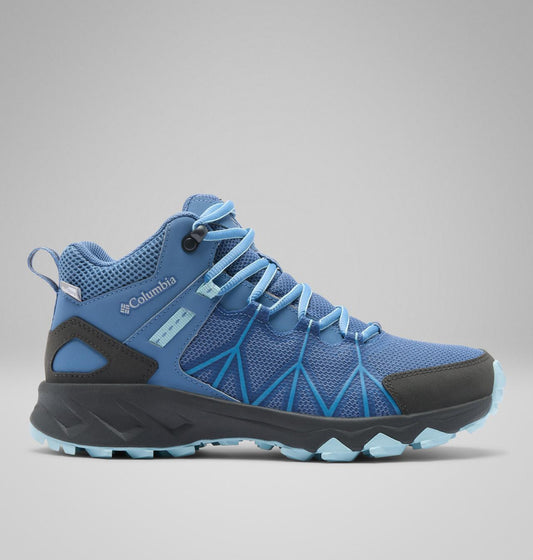 Columbia Peakfreak II Mid OutDry Hiking Shoes Women product view 1 — Blue Dusk, Marine Light