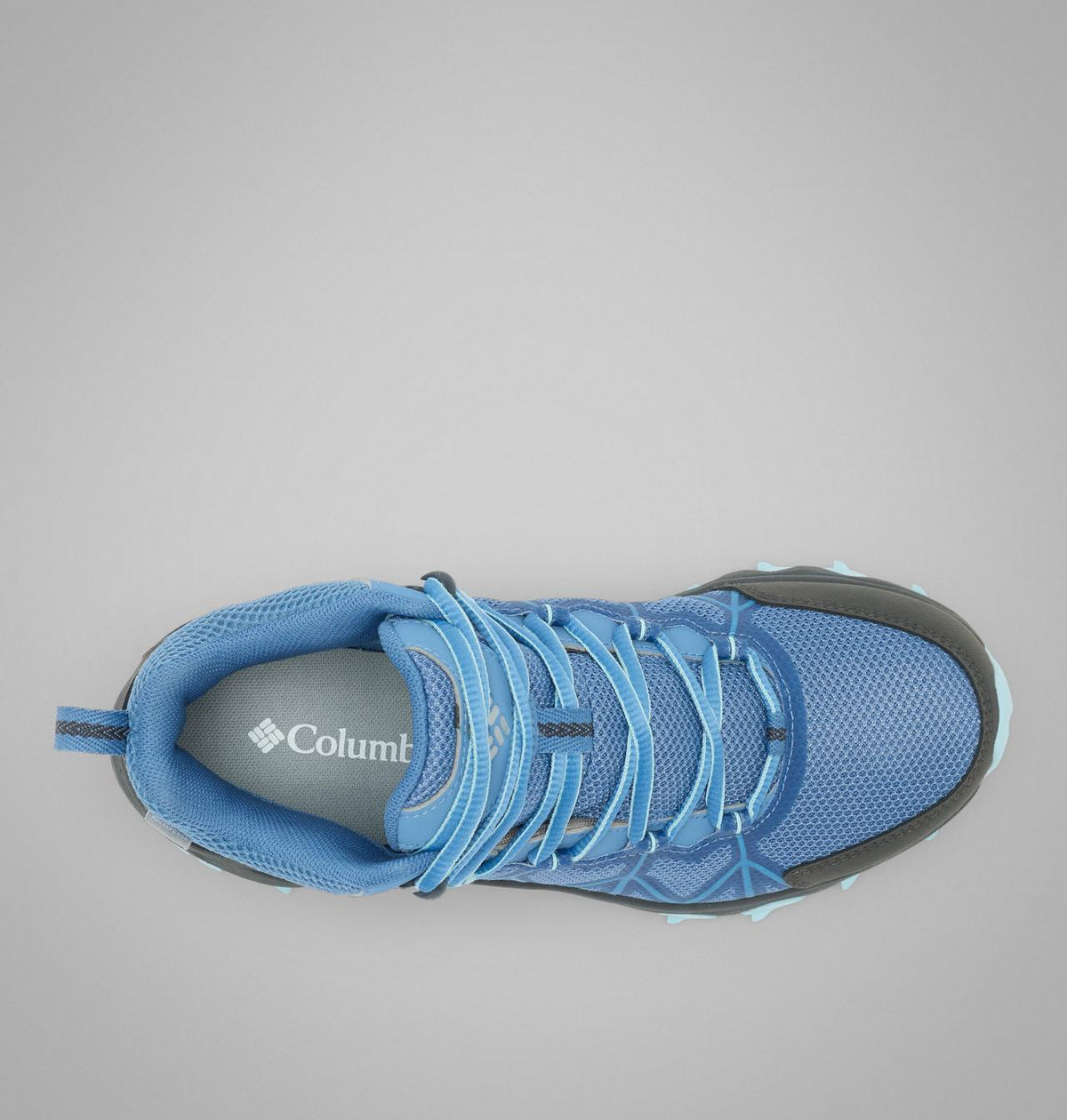 Columbia Peakfreak II Mid OutDry Hiking Shoes Women product view 4 — Blue Dusk, Marine Light