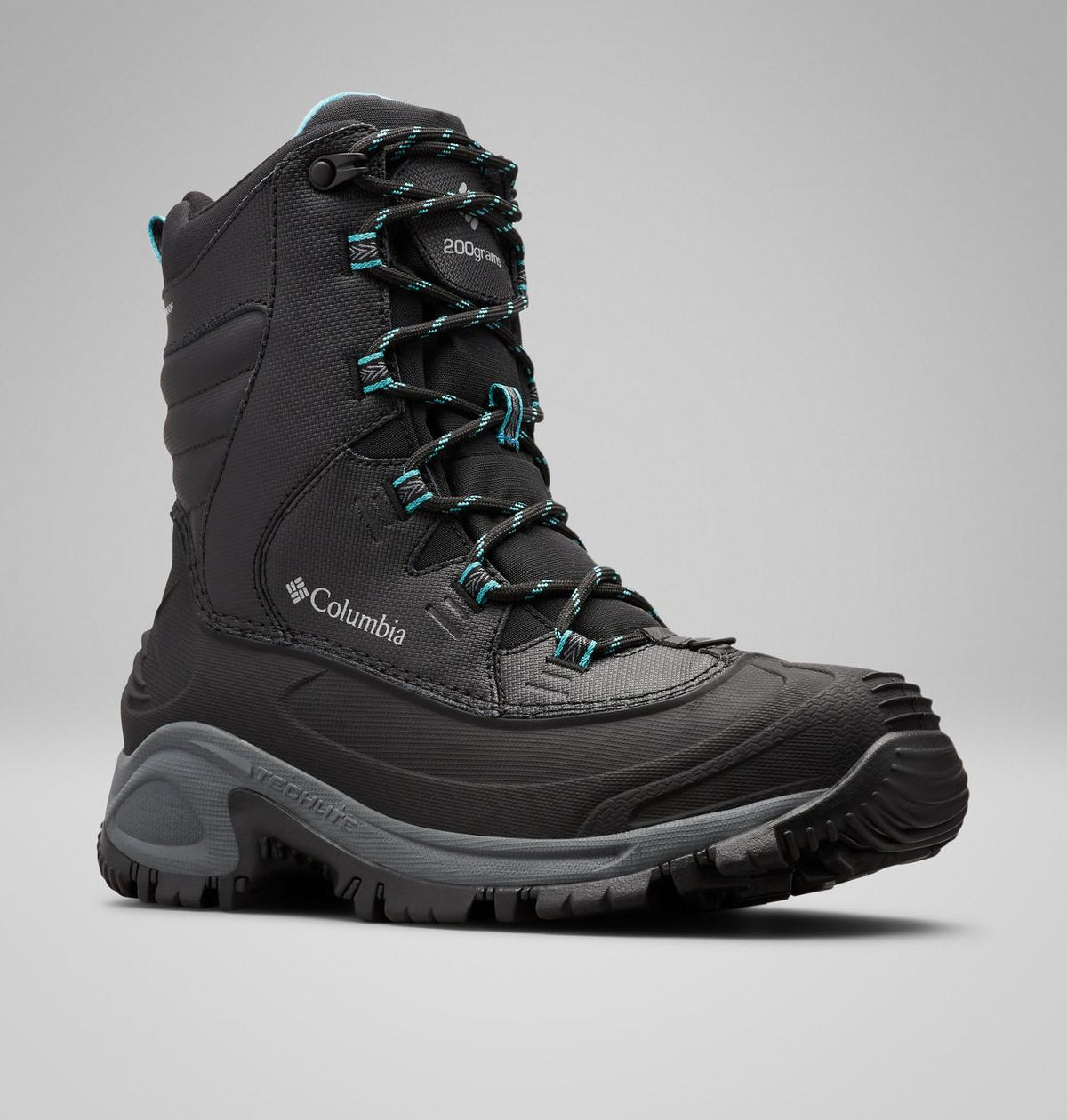 Columbia Bugaboot III Waterproof Snow Boots Women product view 3 — Black, Pacific Rim
