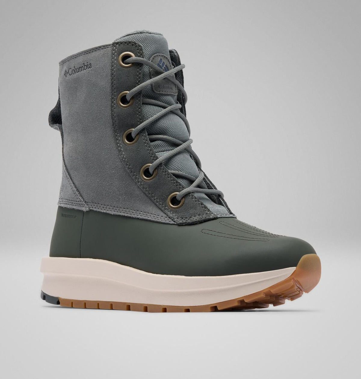 Columbia Moritza Shield II Omni-Heat Waterproof Snow Boots Women product view 3 — Sedona Sage, Gravel