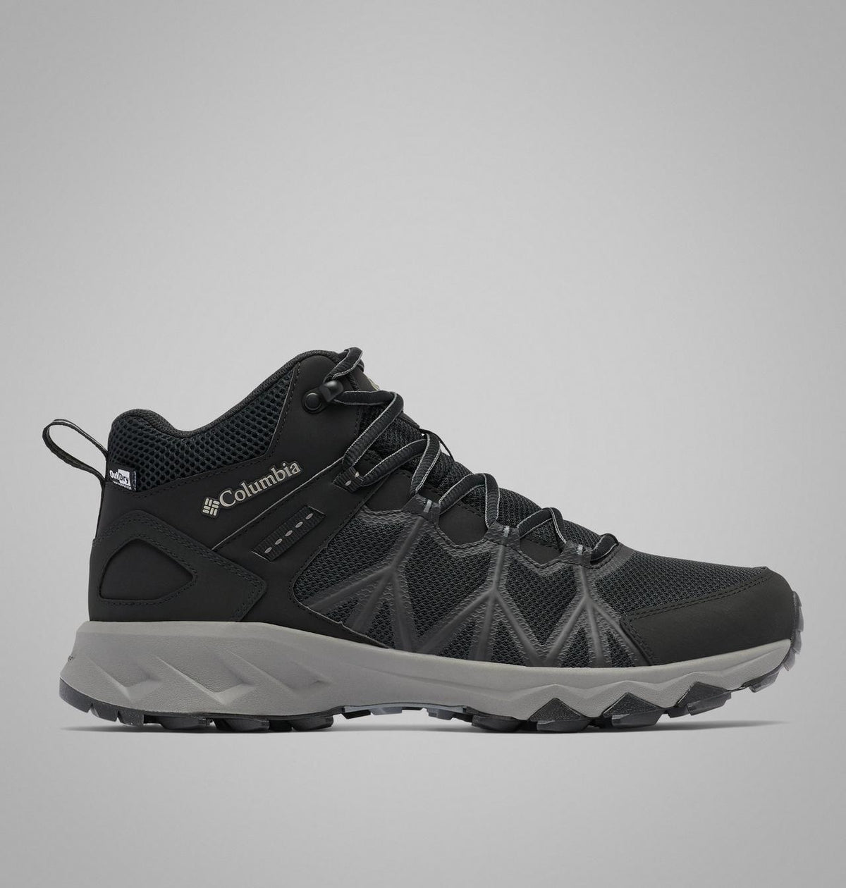 Columbia Peakfreak II Mid OutDry Hiking Shoes Men product view 1 — Black, Titanium II