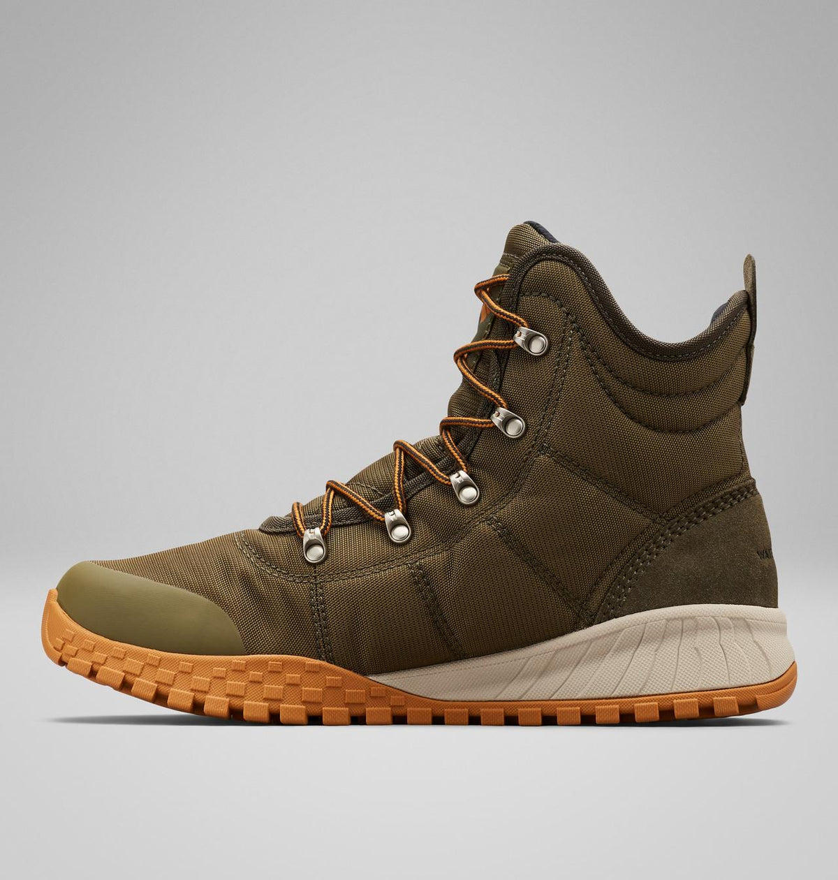 Columbia Fairbanks II Omni-Heat Waterproof Winter Boots Men product view 6 — Nori, Canyon Gold