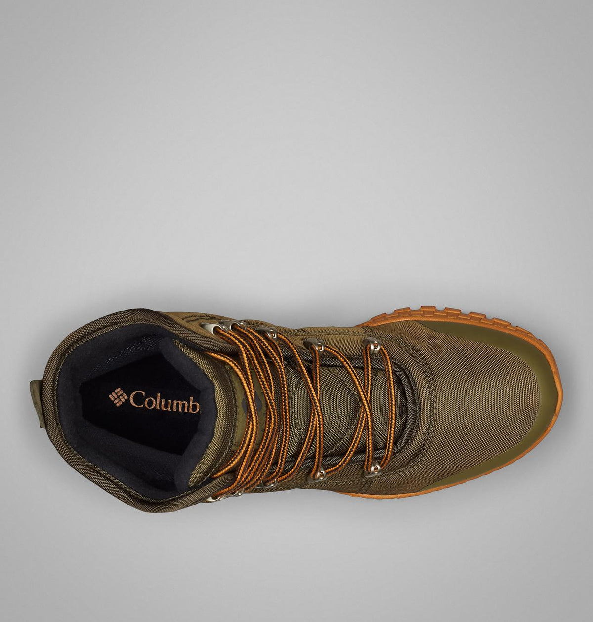 Columbia Fairbanks II Omni-Heat Waterproof Winter Boots Men product view 4 — Nori, Canyon Gold