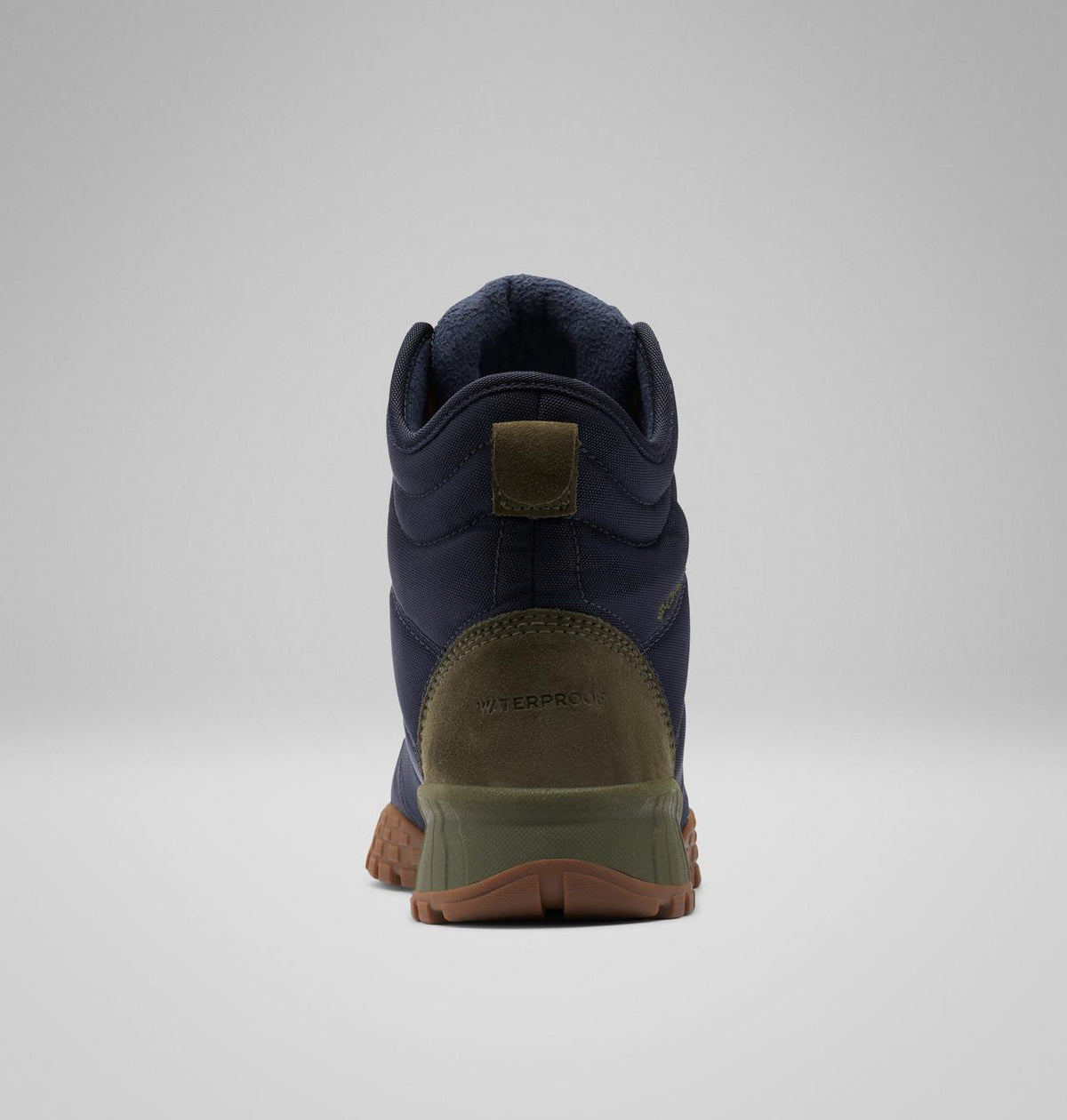 Columbia Fairbanks II Omni-Heat Waterproof Winter Boots Men product view 2 — Abyss, Dark Adobe