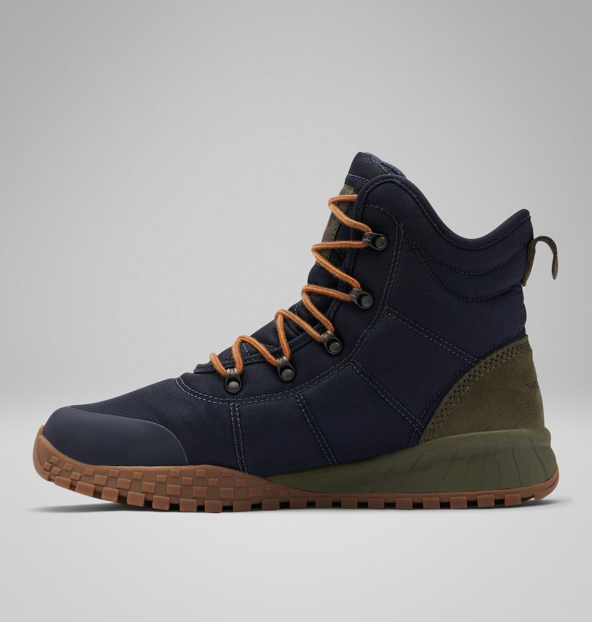 Columbia Fairbanks II Omni-Heat Waterproof Winter Boots Men product view 6 — Abyss, Dark Adobe