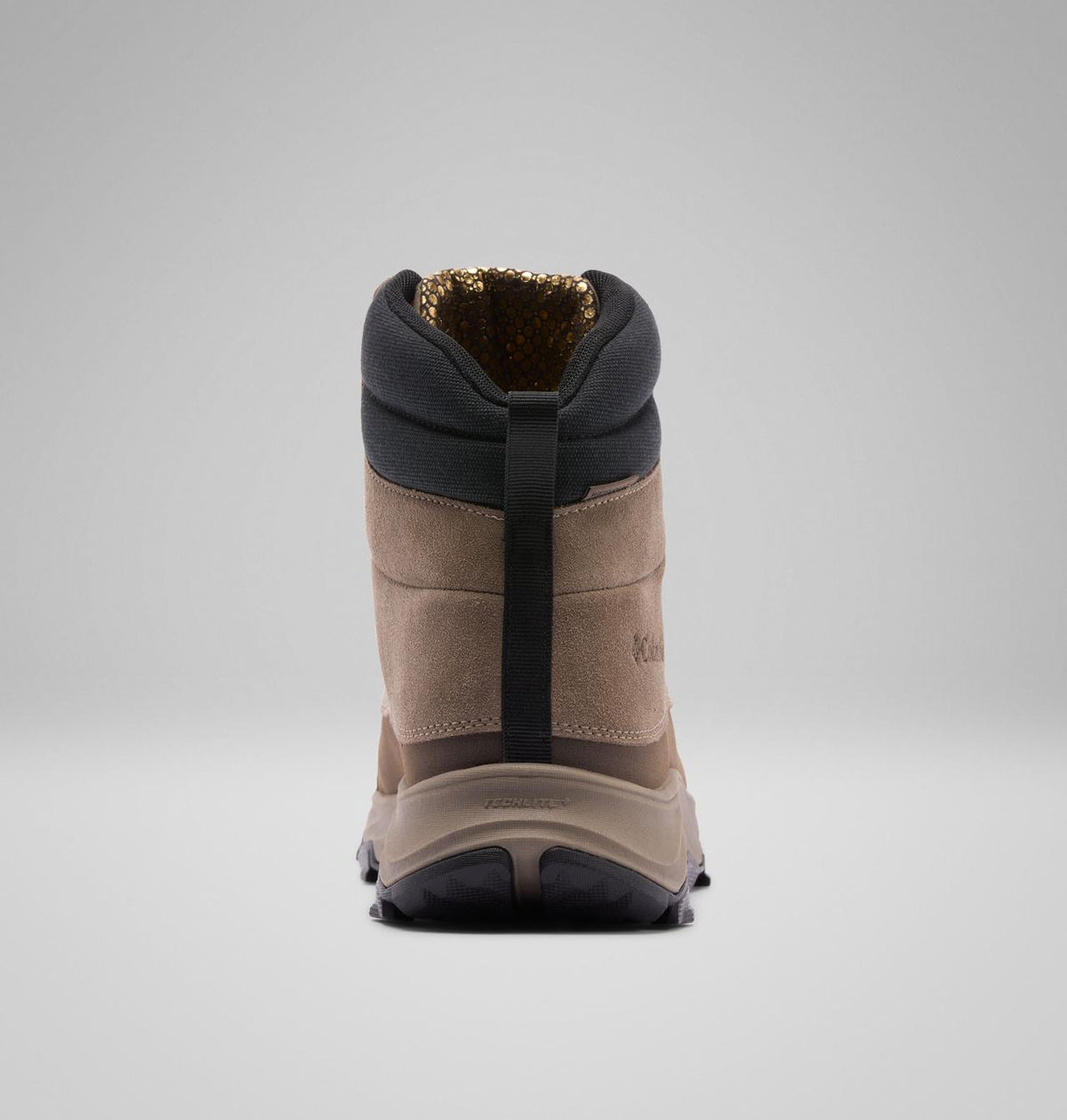 Columbia Expeditionist Shield II Waterproof Winter Boots Men product view 2 — Wet Sand, Red Oxide