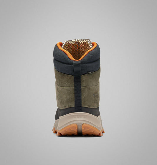 Columbia Expeditionist Shield II Waterproof Winter Boots Men product view 2 — Deep Olive, Desert Sun