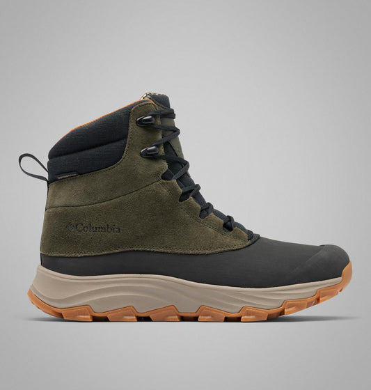 Columbia Expeditionist Shield II Waterproof Winter Boots Men product view 1 — Deep Olive, Desert Sun