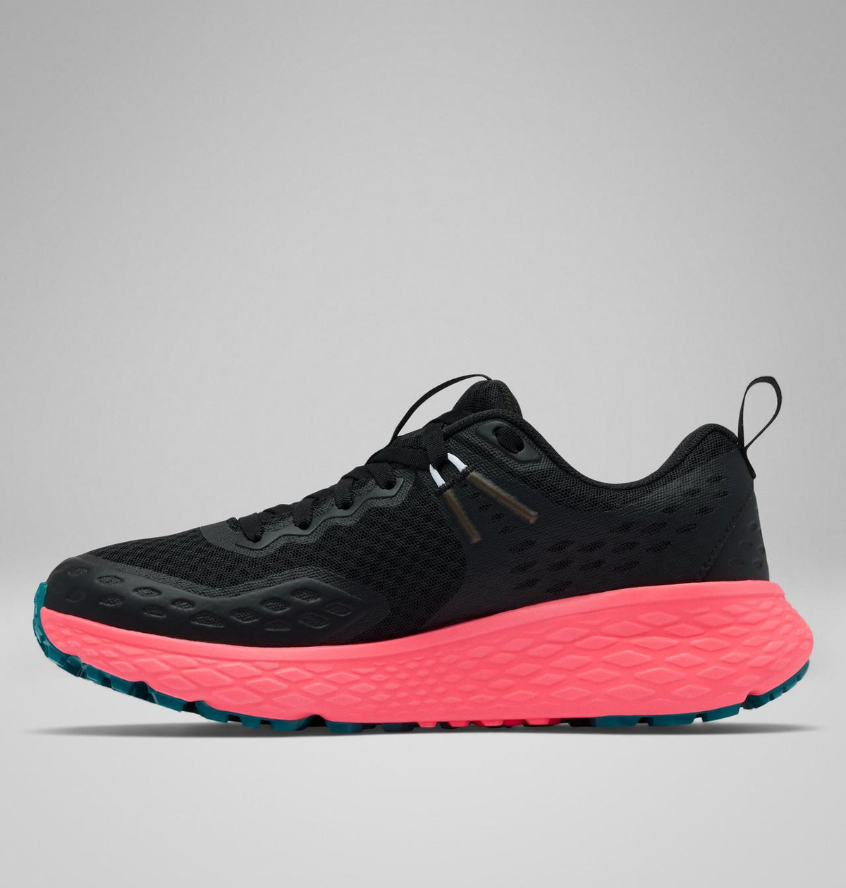 Columbia Konos TRS II OutDry Hiking Shoes Women product view 6 — Black, Neon Sunrise